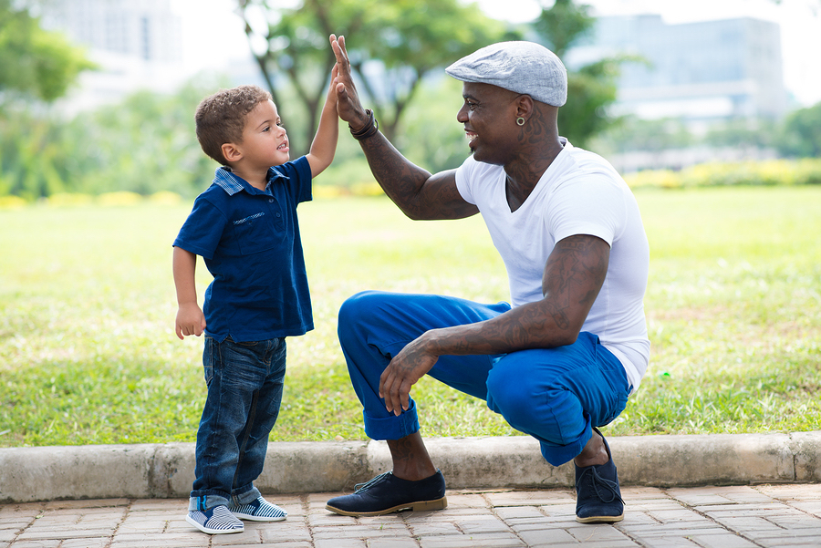 Father Son High Five