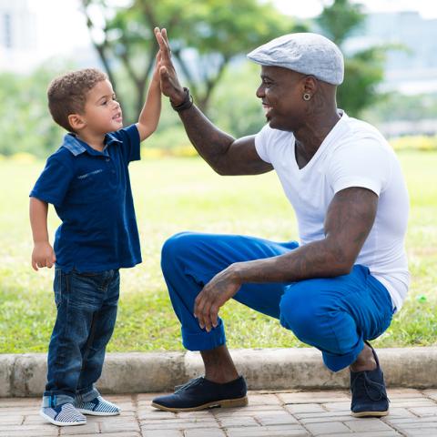 Father Son High Five